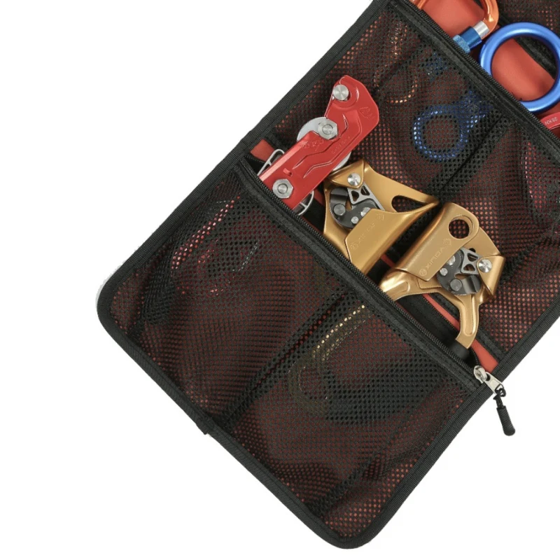 

Storage Outdoor Bag Hanging Nylon Cloth Lightweight Bag Foldable zipper Mesh Pouches Rope Bag `