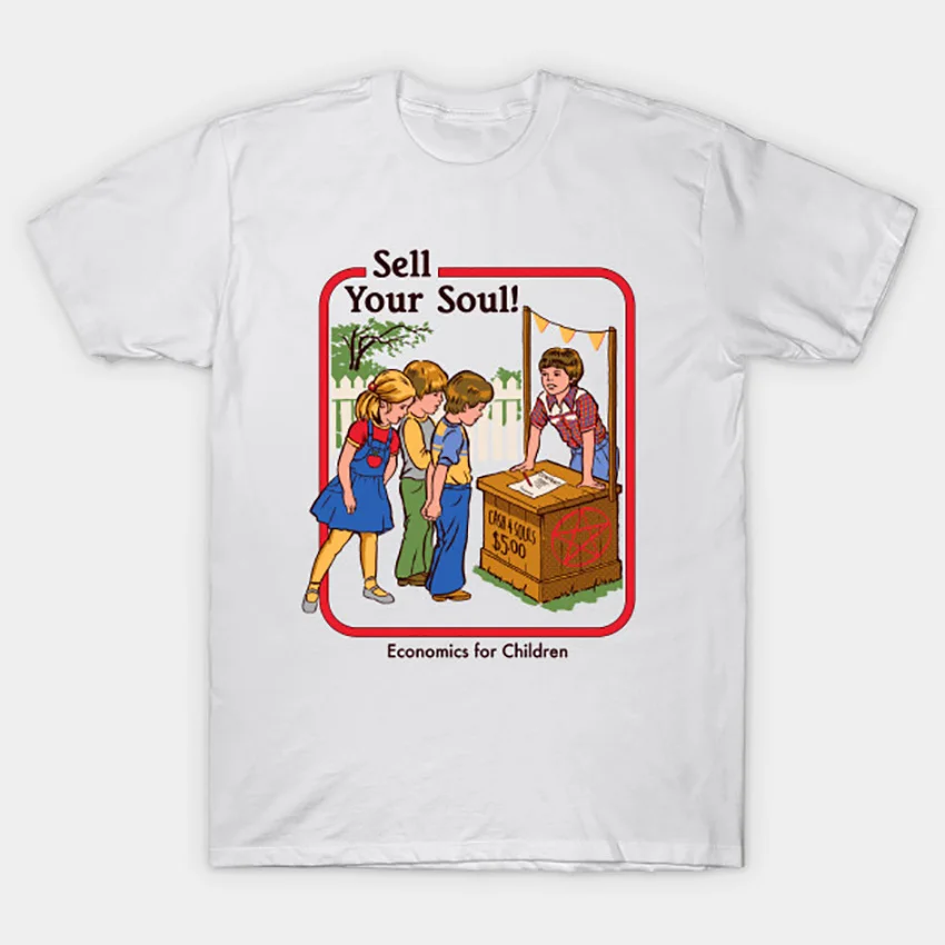 Футболка с надписью Sell Your Soul | Мужская одежда