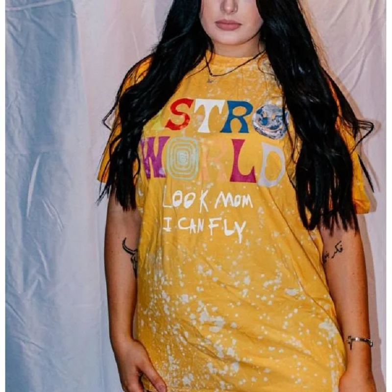 

Vintage Stylish Tie Dye Letter Print Woman Tshirts Loose Short Sleeve Brand Design Casual T Shirt for Women Summer Plus Size New