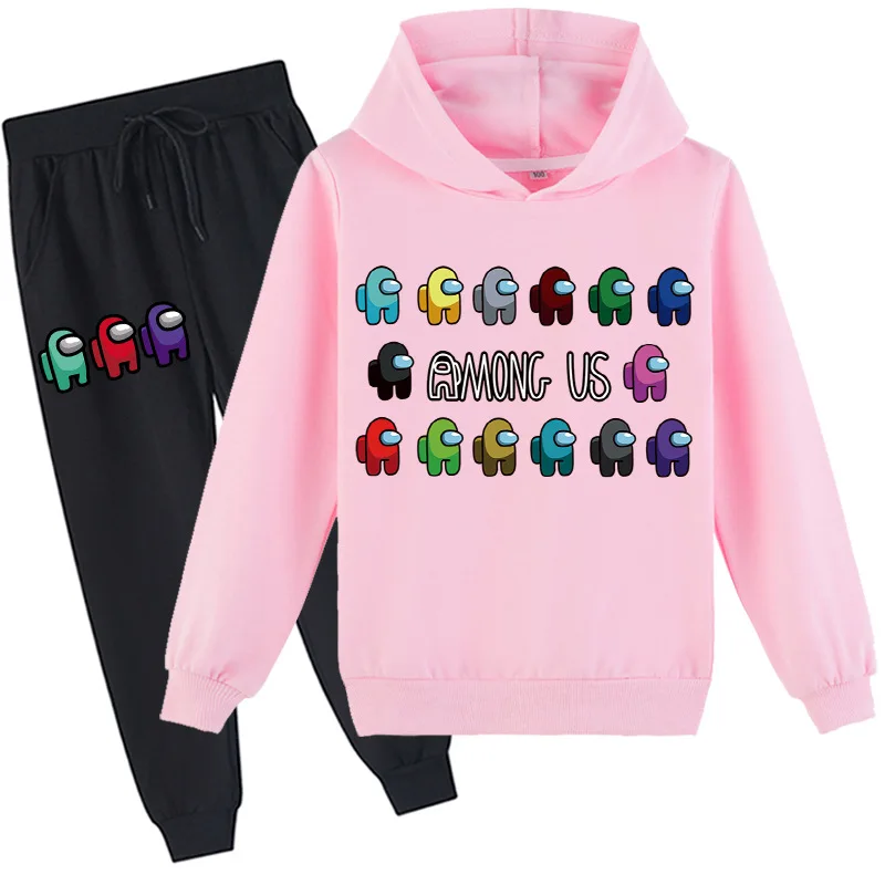 

Cartoon Among Us Clothes Sets Kids Game Impostor Shirts for Toddlers Girls Tracksuit Baby Boys Hoodies Sweatshirt Jogger Pants