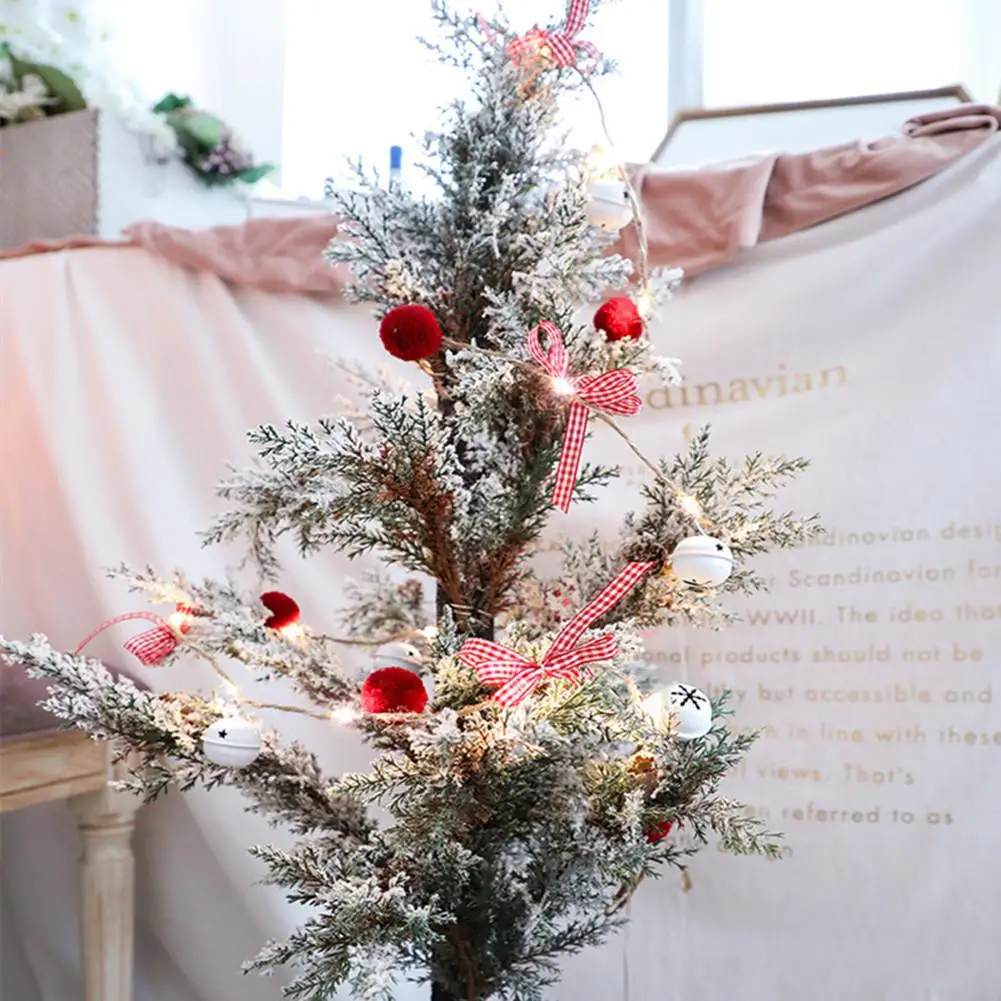 

SOLLED Plush Ball Bell Copper Wire Christmas String Light for Home Tree Decoration 2M 20LEDs