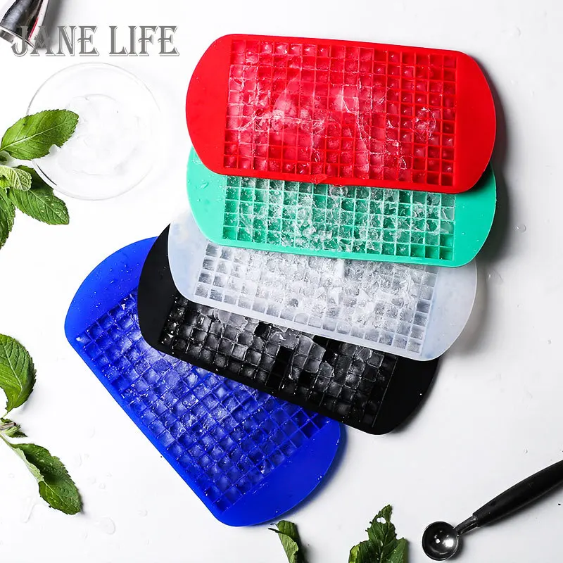 

Food Grade 160 Cavity Silicone Bar Ice Cube Tray Mini Ice Cubes Small Square Mold Ice Maker Kitchen Ice Cream Tools Goods 2021