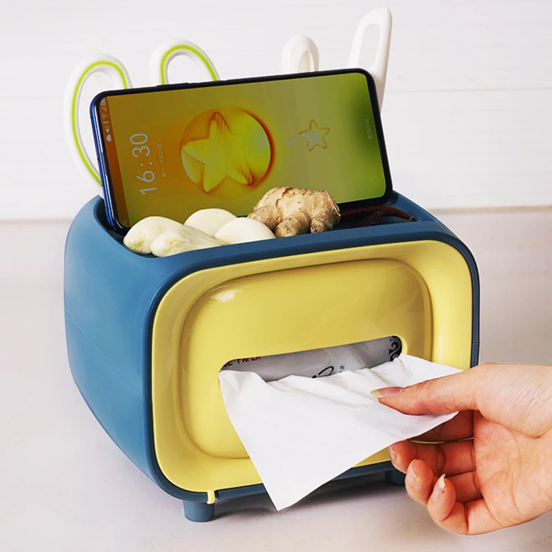 Многофункциональная семейная коробка Стильная для салфеток прямоугольная ретро