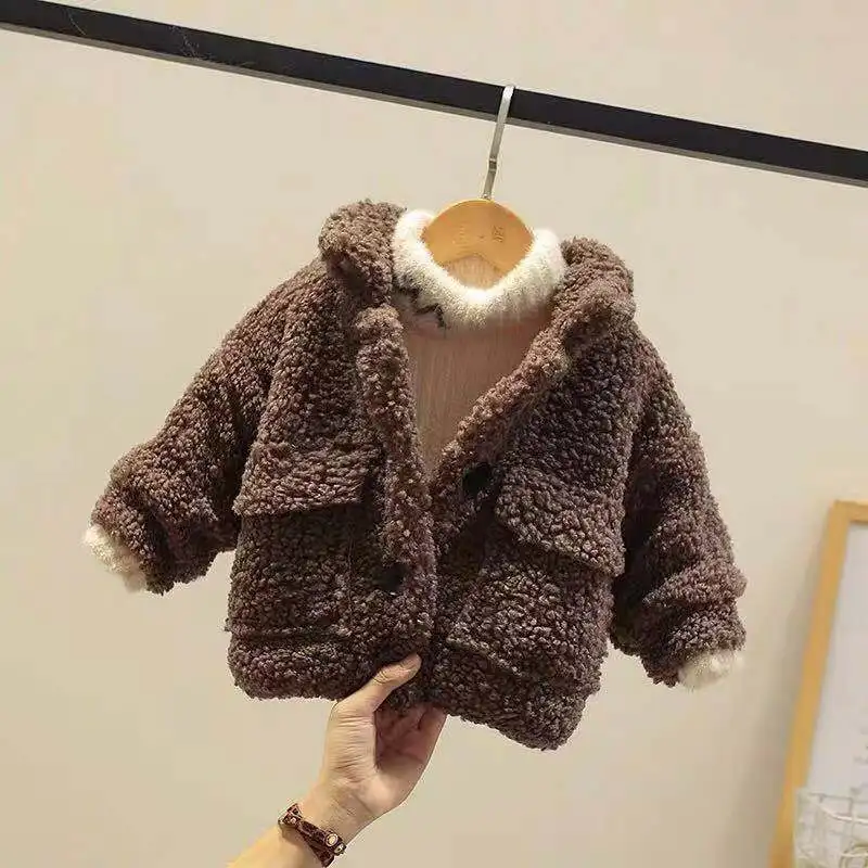 

Куртка унисекс из овечьей шерсти, на возраст 2-6 лет