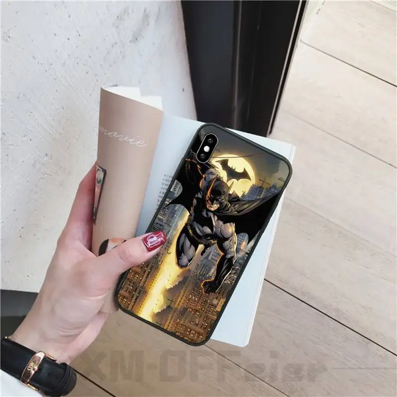 LJHYDFCNB The Bat Man Bling Cute Phone Case For iphone6 6s plus 7 8 X XR XS MAX 11 Pro Max Cover | Мобильные телефоны и