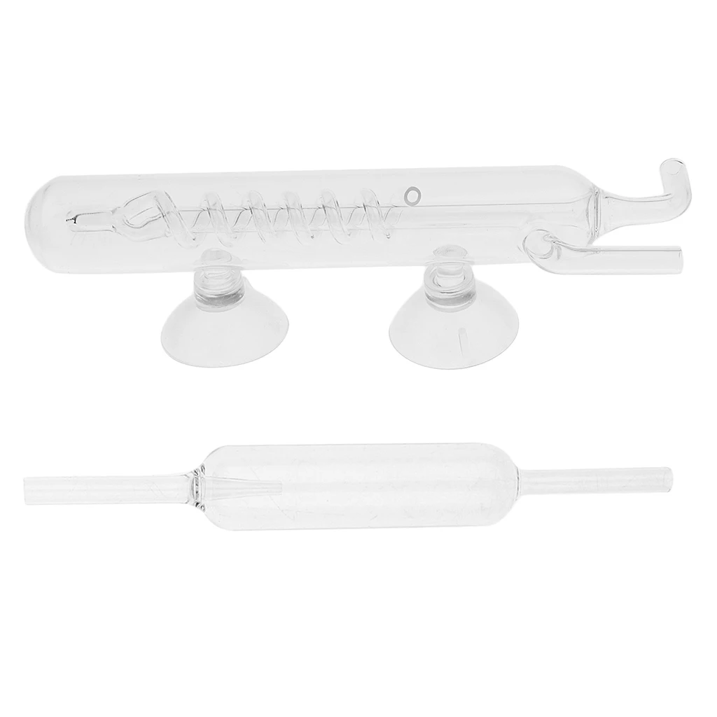 

Стеклянный счетчик CO2 диффузорный пузырь с присоской для аквариума