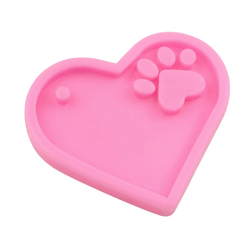 Силиконовая шоколадная форма в виде собачьей лапы для подвесок сделай сам