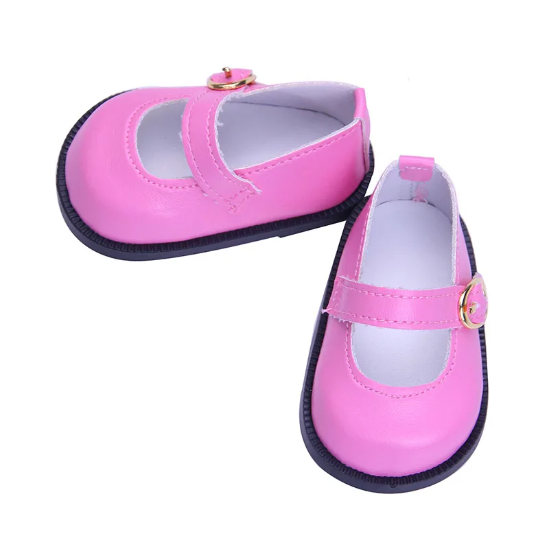 LUCKDOLL PU Sneakers Fit 18 Inch American 43cm Baby Doll Clothes Accessories,Girls Toys,Generation,Birthday Gift