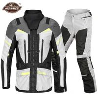 lyschy waterproof motorcycle jacket men women motorcycle riding suits reflective motocross jacket clothing with ce protection
