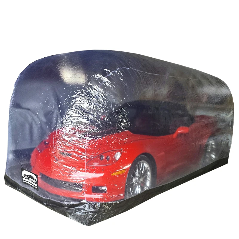 Бесплатная доставка дешевая прозрачная надувная капсула для автомобиля крышка