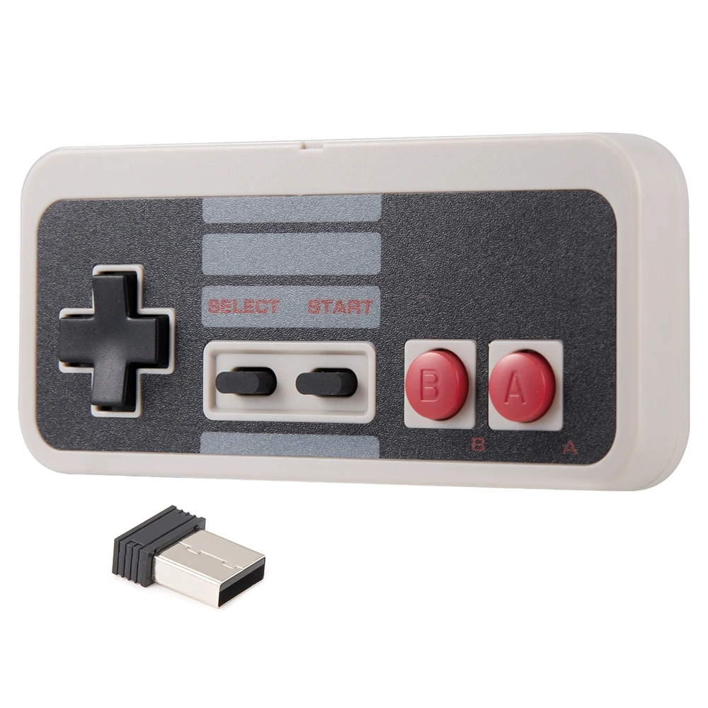Беспроводной контроллер 2 4 ГГц для игр NES Классический джойстик USB ПК в ретро