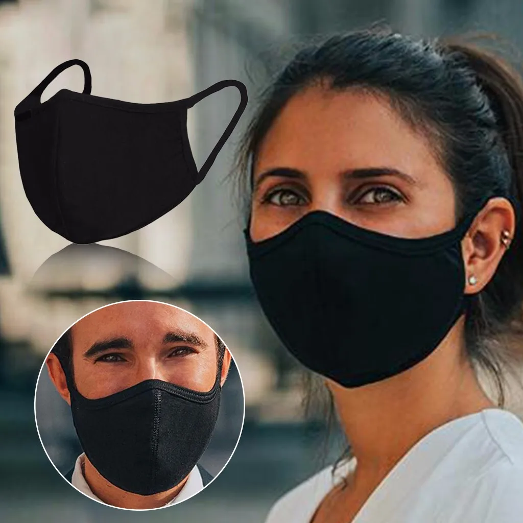 Маска для взрослых и мужчин зимняя из ледяного шелка черная маска защиты от