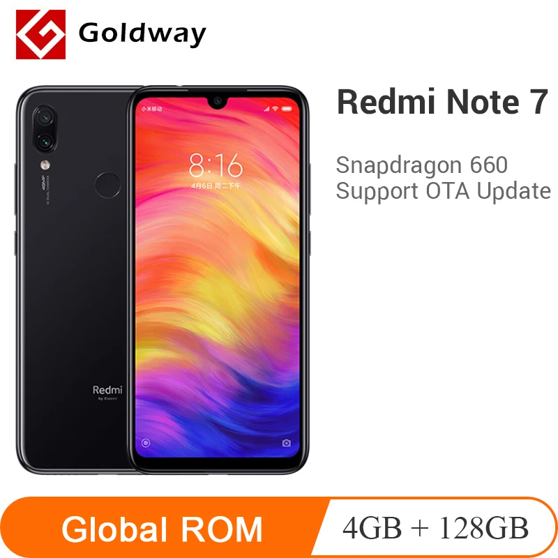 Смартфон Xiaomi Redmi Note 7 телефон с экраном 6 3 дюйма на весь дисплей глобальная версия