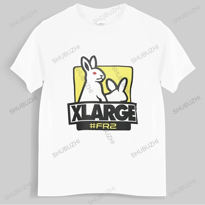 Летняя мужская футболка бренда teeshirt # FR2 кролики два мужчины Женщины Повседневная