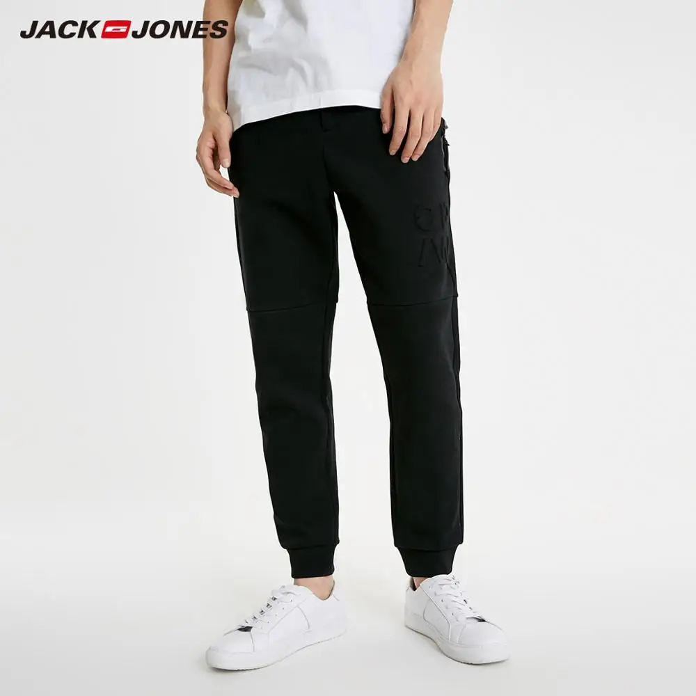 Мужские Спортивные Повседневные штаны JackJones с 3D буквами на шнурке |