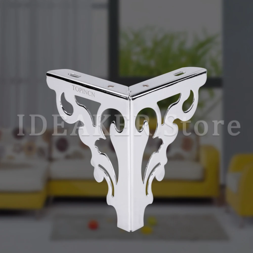 Набор из 4 полированный металл диван ножки стула Современные Полые Паттен стол