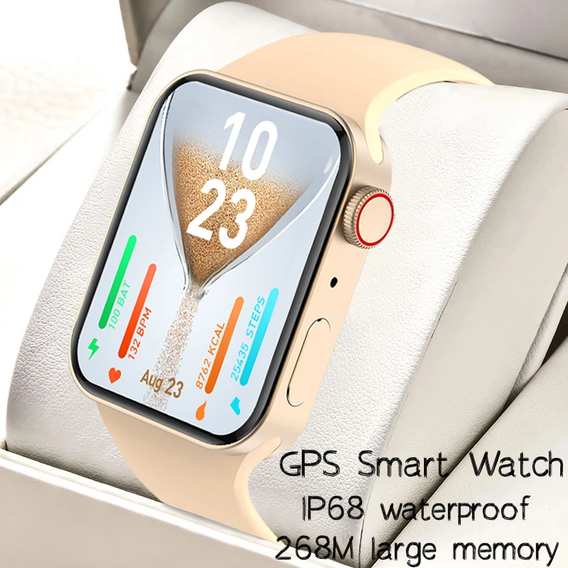 

GPS Smart Watch Bluetooth Call Custom Dynamic Watch Face IP68 Waterproof Smartwatch Men Women for Apple Watch QR code payment