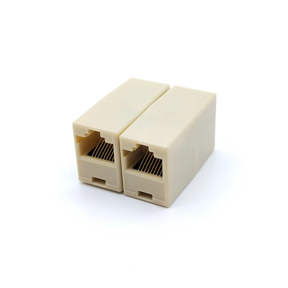

10pc Female To Female Interface 8 Pin Joiner Bilateral Ethernet Cable Coupler Plug Extension Rj45 Network LAN Extender Connector