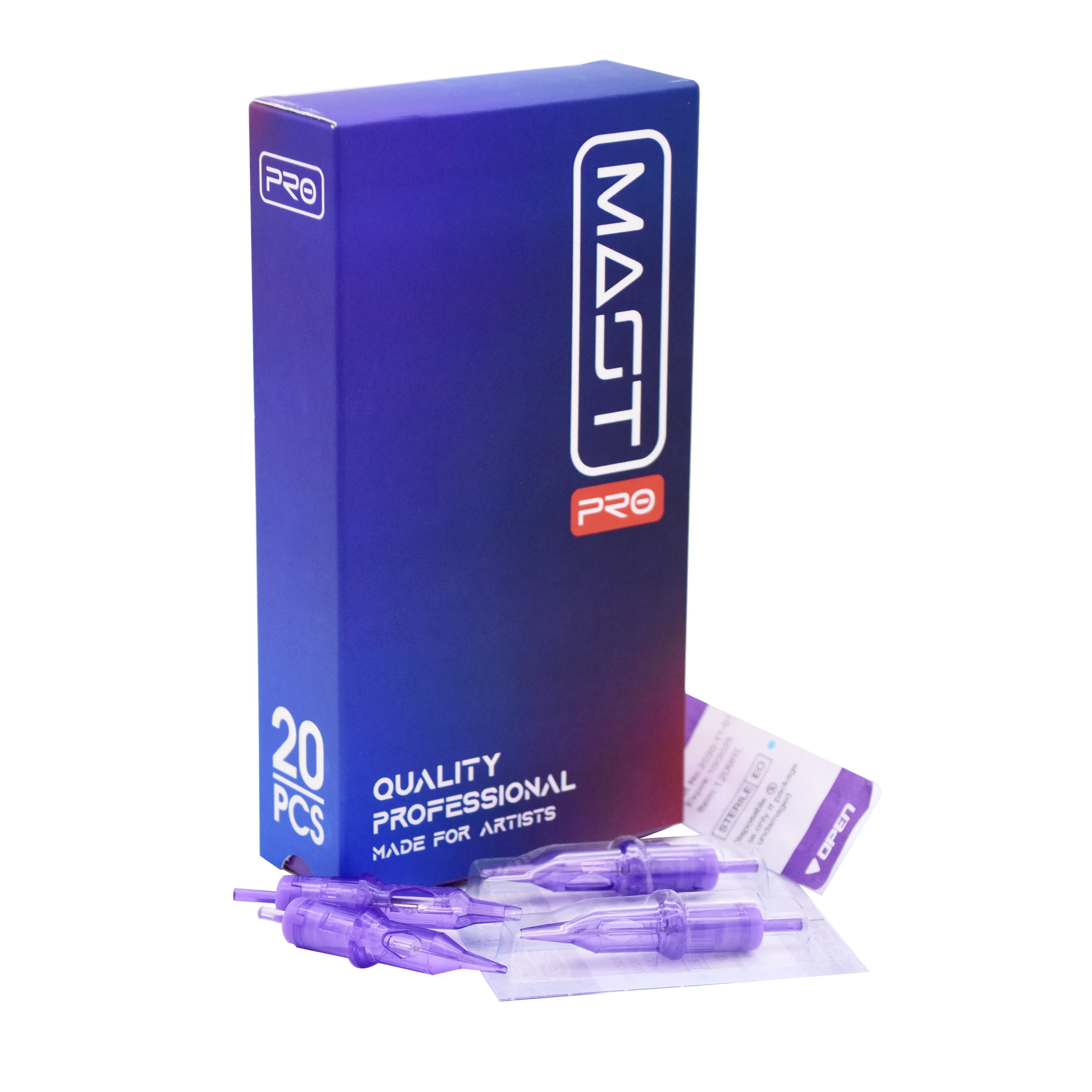 Одноразовые Иглы для татуировочных картриджей MPO Pro 20 шт. стерильные иглы макияжа