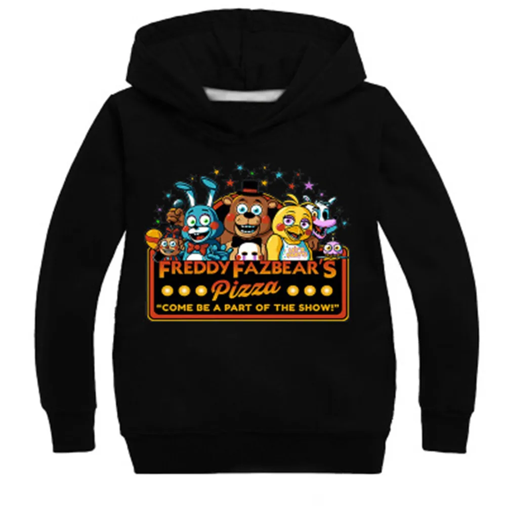 Детская хлопковая толстовка с длинным рукавом пять ночей у Фредди| |