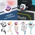 Забавные ПВХ книжные маркеры, креативная 3D панда, Сиба-ину, Закладка с животными из мультфильмов, красивые закладки, забавные школьные принадлежности