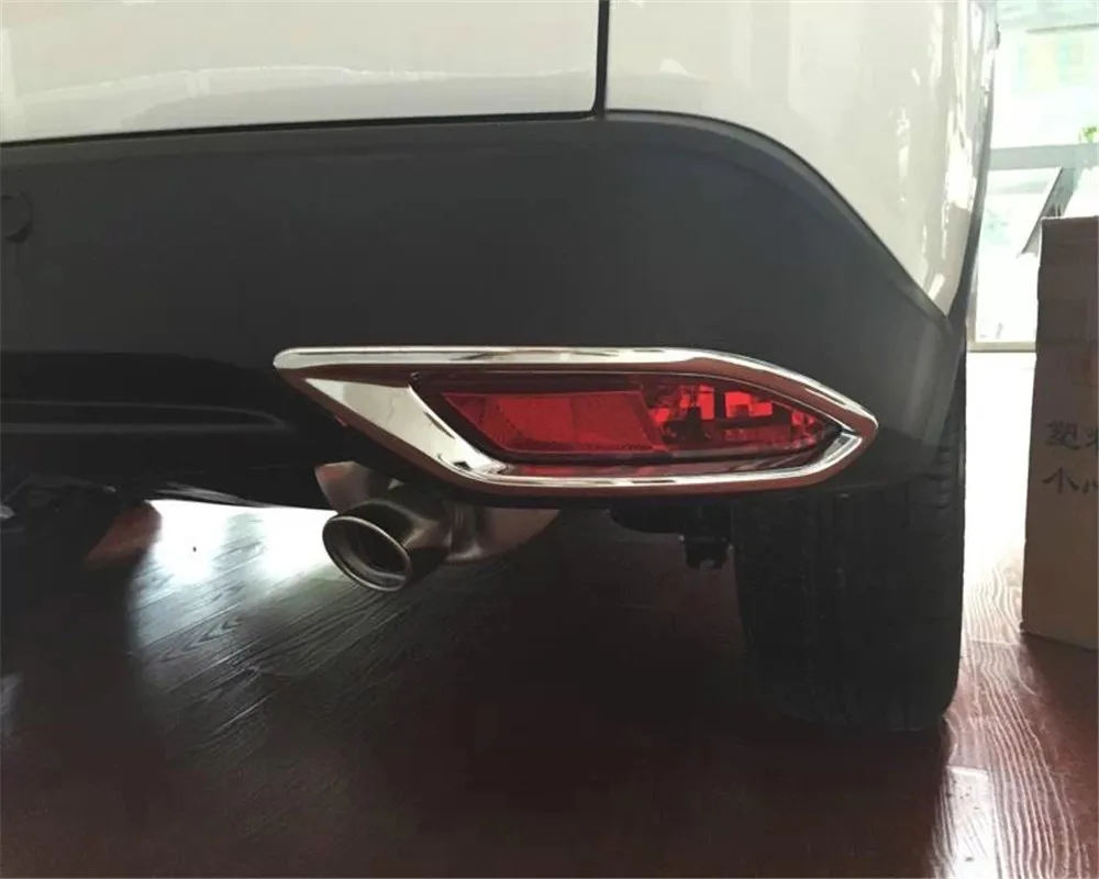 

For Honda HRV HR-V Vezel 2014-2018 2019 Car Styling Rear Fog Light Lamp Foglight Cover Trim Decoration Frame Foglamp Bezel
