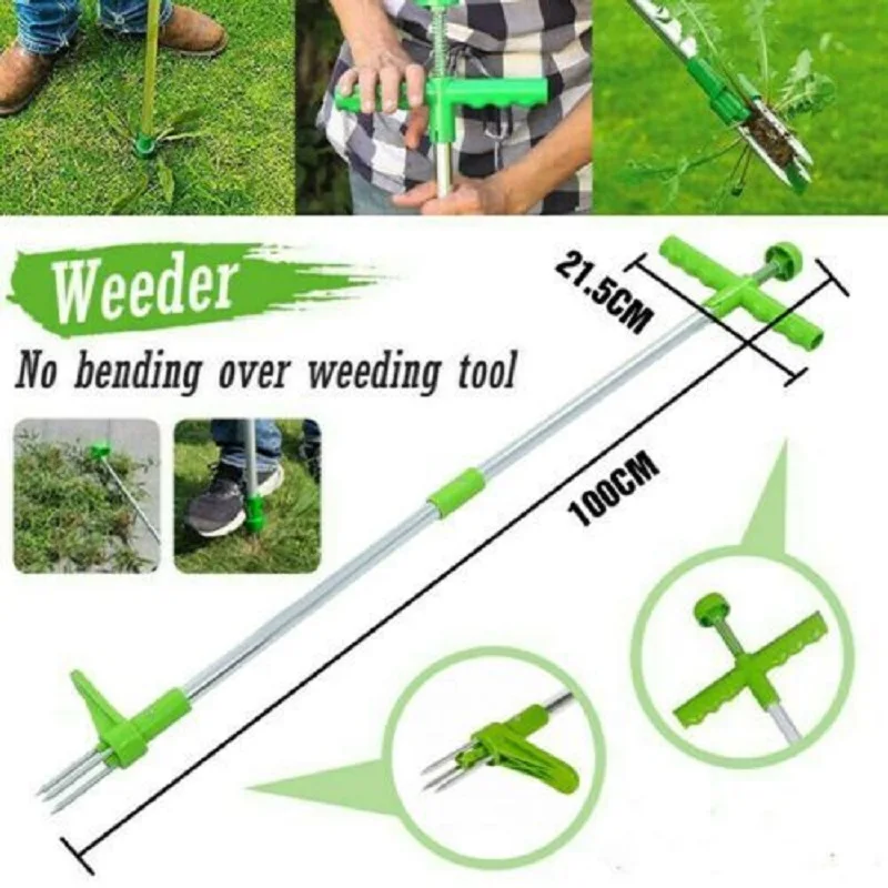 

New Long Handle Weed Remover Extractor Durable Garden Lawn Weeders Outdoor Yard Grass Stand Up Root Puller Tool Garden Planting