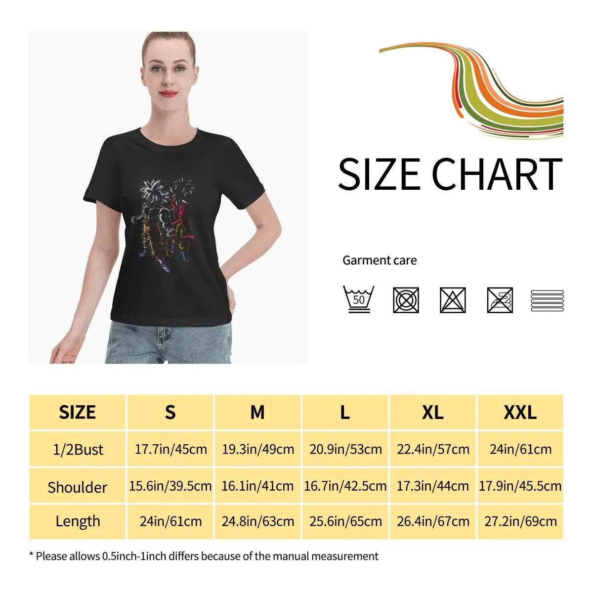 

Anime Fans Son Goku WW womans tshirts Version to good build Short sleeveRound neck T-shirt