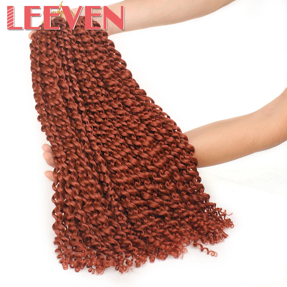 Leeven 18 ''страсть твист волосы синтетические крючком косы для наращивания волос