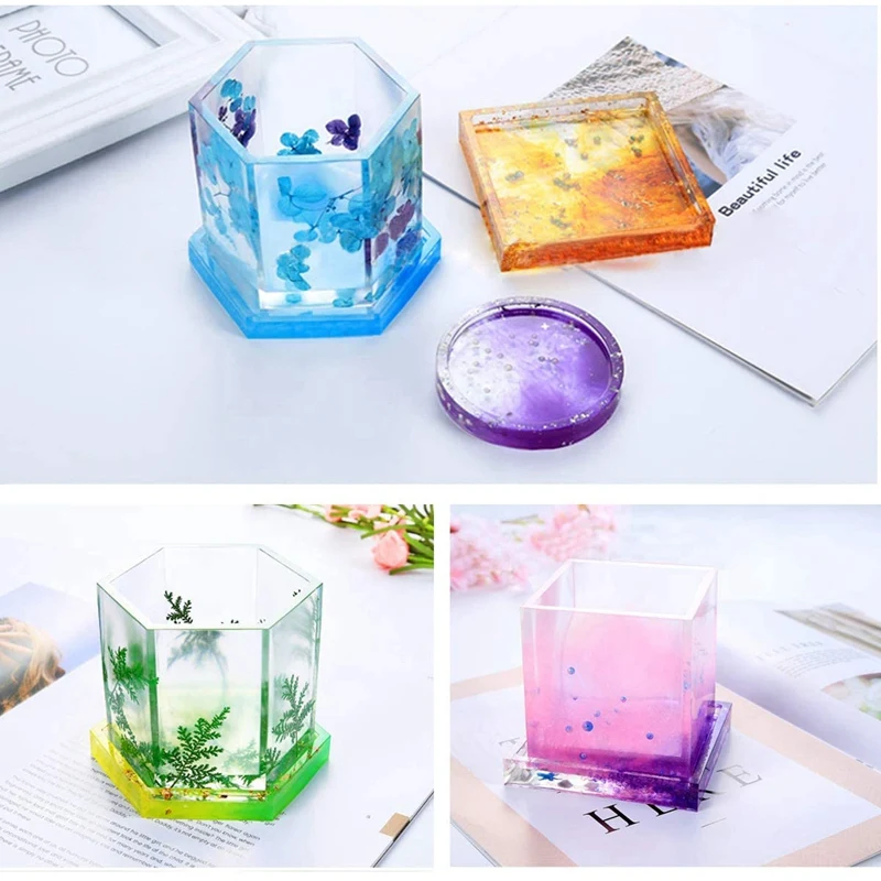 

Resin Cast Coaster Mould,Resin Coaster Mould,DIY Agate Epoxy Coaster Mould,Used to Make Coasters,Handmade for Mats