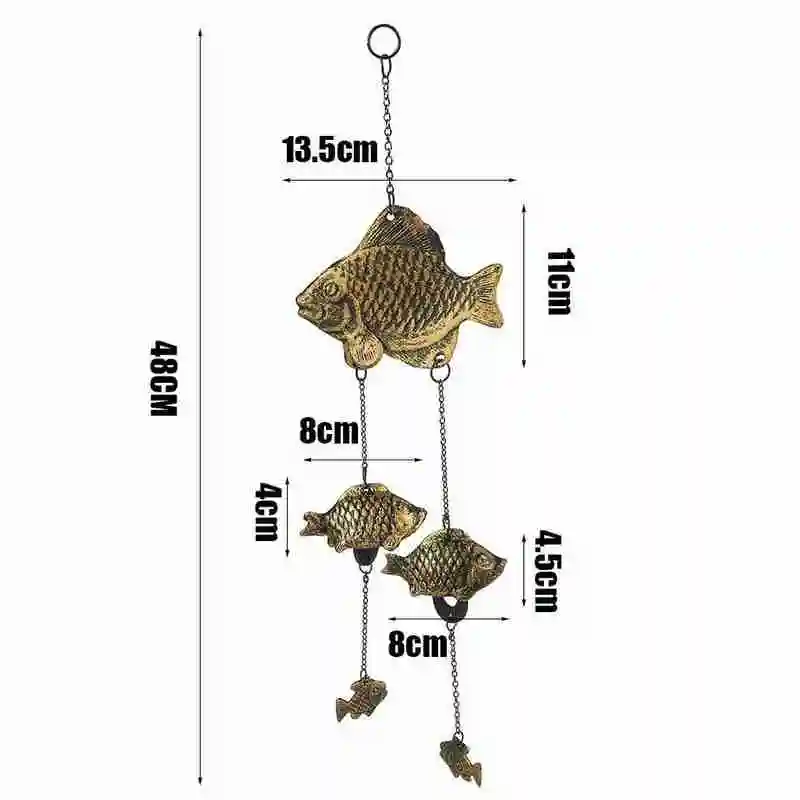 

Wind Chimes Fish Wind Chimes Metal Cast Iron Craft Fish Wind Bell