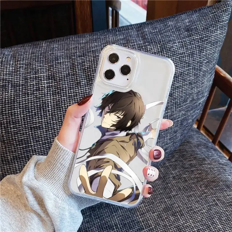 

Bungo Stray Dogs Phone Case For iphone 12 11 8 7 6s 6 5 5s 5c se plus mini x xs xr pro max Transparent soft