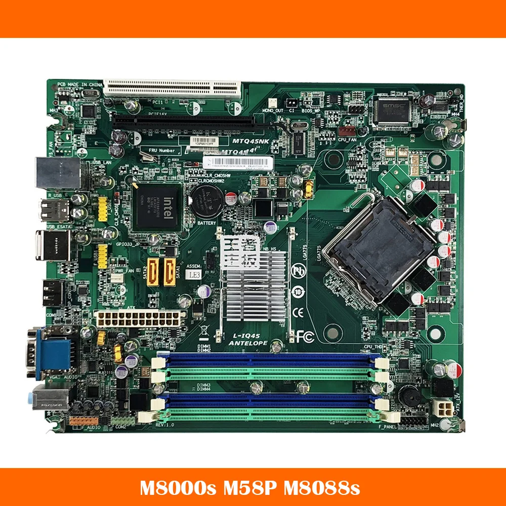 

High Quality Desktop Motherboard For Lenovo M8000s M58P M8088s BTX L-IQ45 MTQ45NK 03T7032 Fully Tested