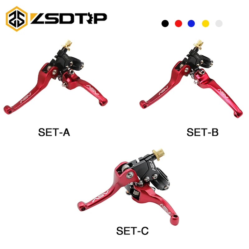 Рычаги тормозной муфты ZSDTRP CNC ASV F3 складные для мотоциклов Honda Yamaha Kawasaki Suzuki