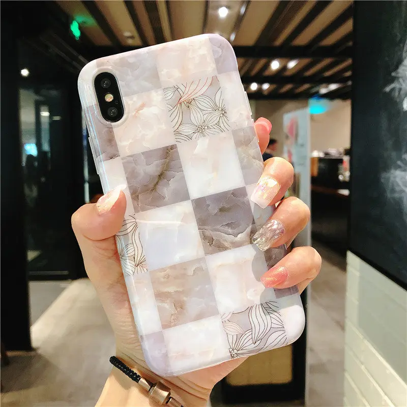 Глянцевый чехол для телефона iPhone 7 X с Цветочным Рисунком бабочки блестящий