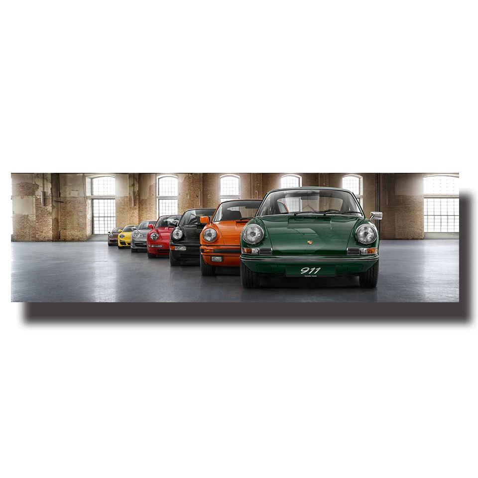 Винтажная/Ретро популярная спортивная машина 911 плакат классический автомобиль ностальгические холст картины настенное искусство для спальни hd-качество для домашнего декора печать картины
