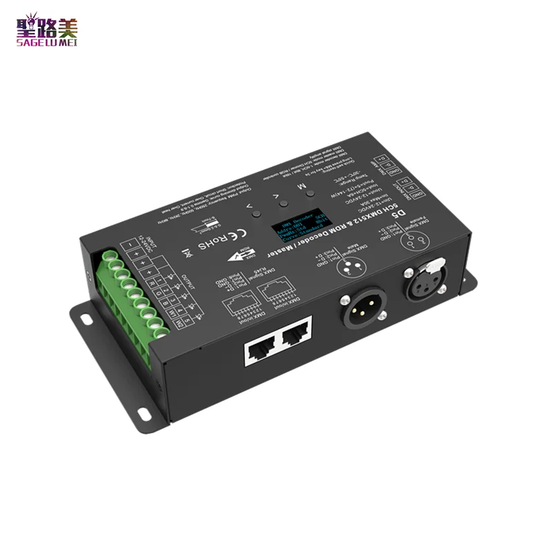 D5 DC 12В-24В 5-канальный постоянное напряжение DMX512 & 5CH RDM светодиодный