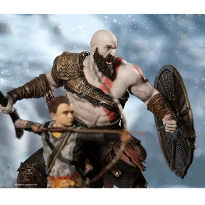 8 &quotСтатуя God of War Demigod Kratos бюст Atreus полноразмерный портрет 1/10 масштаб праздничный