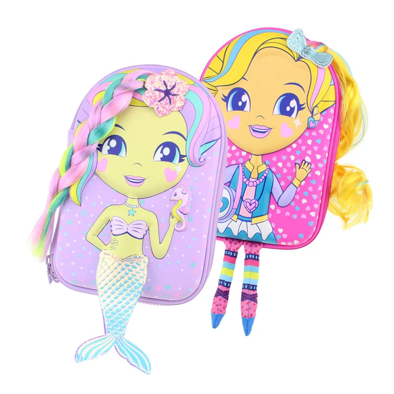 Кавайный чехол для карандашей с русалочкой девочек милый кукольный школьная