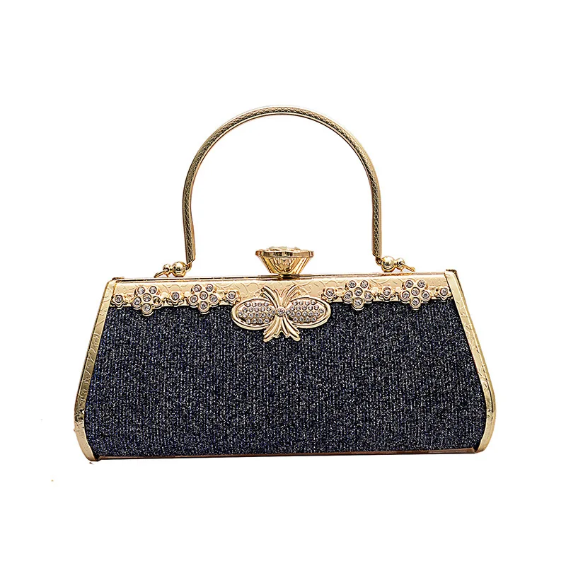 

Luxurys Designers Bag Fashion Metal Dinner Bags Women's Diamond Inlaid Handbag Chinese Style Cheongsam Dress Handbags Single Sho