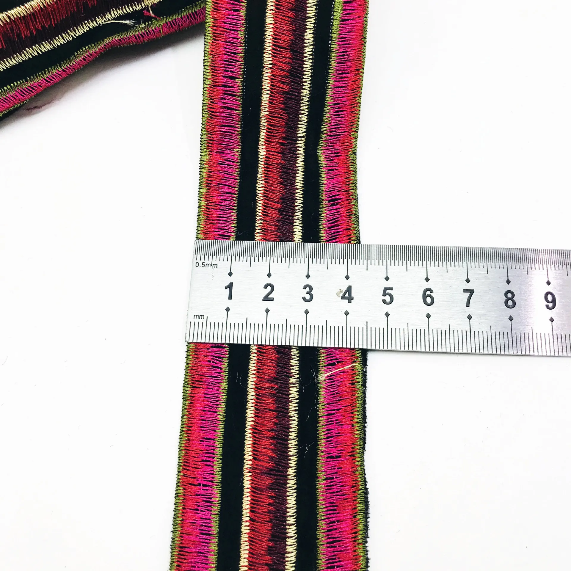 1 ярд 4 см винтажная Этническая вышивка лента Бохо кружевная отделка DIY сумка для