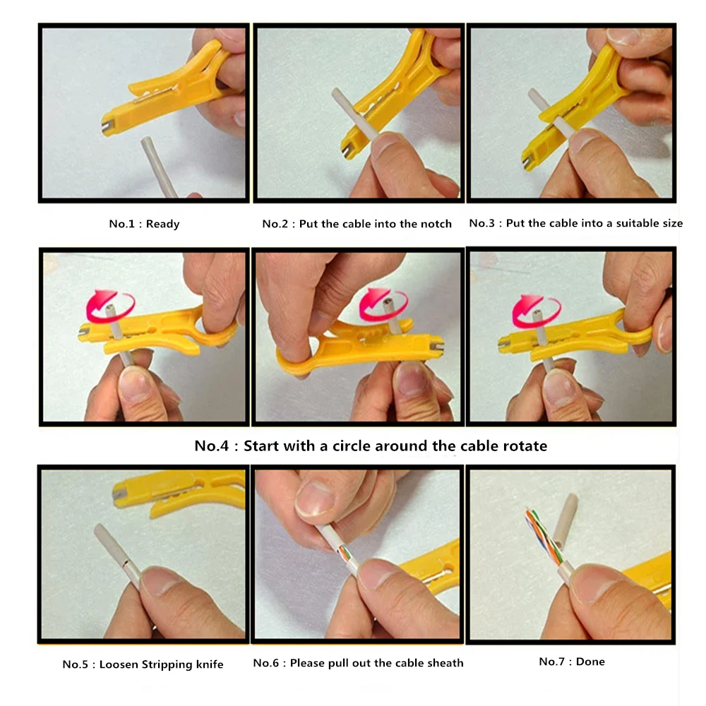 

Mini Portable Wire Stripper Knife Crimper Pliers Crimping Tool Cable Stripping Wire Cutter Multi Tools Cut Line Pocket Multitool