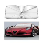 Автомобильный зонт от солнца, складной зонт для ветрового стекла с теплоизоляцией, Зонт от УФ-лучей для Alfa Romeo Giulia Stelvio 156 159