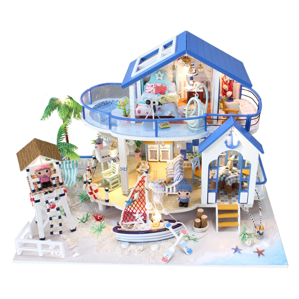 1 Набор красочная модель дома DIY игрушка морская тема Сборная креативная или