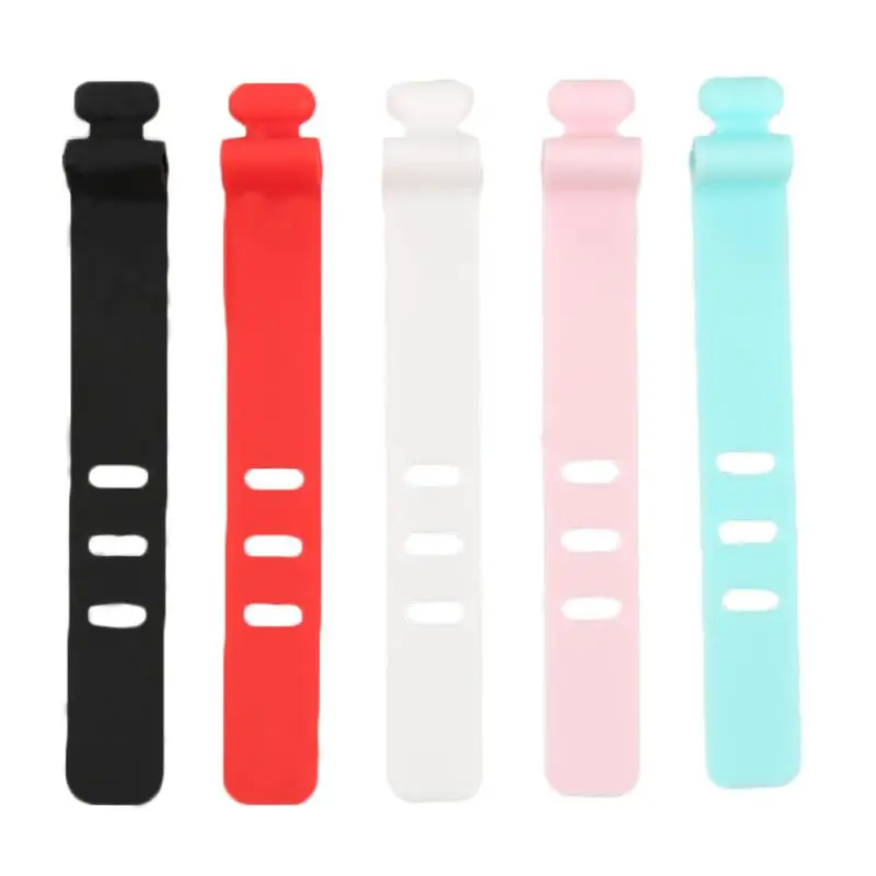 

Charging Cable Organizer Silicone USB Cable Winder Desktop Tidy Management Clips Cable Holder For Mouse Headphone Wire Organizer