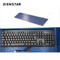 zienstar azerty french russia arabic letter usb wired standard keyboard for computer