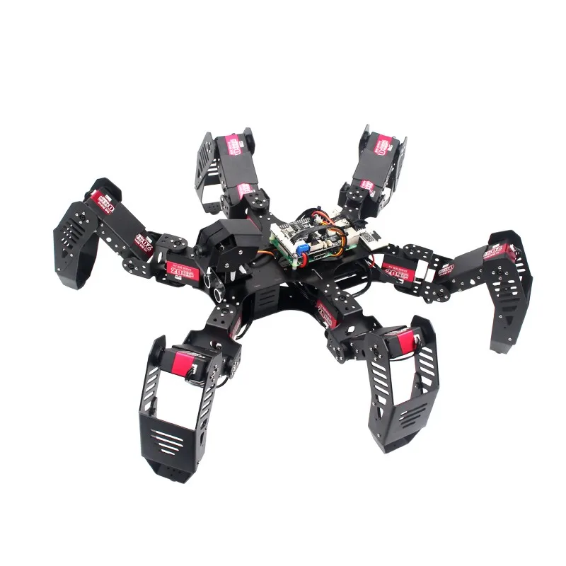 Bestellen 18DOF Hexapod Roboter Spinne Roboter 2DOF PTZ Mit Main Board Für Raspberry Pi 4B + Fertig