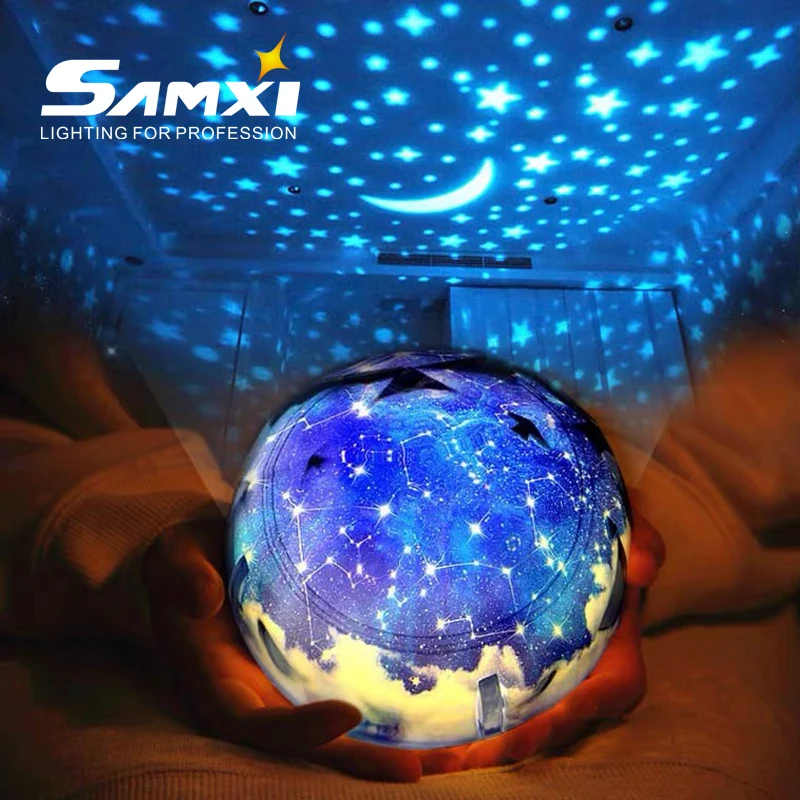 Прямая поставка светодиодный проектор планеты ночники Вселенная Луна и звезда