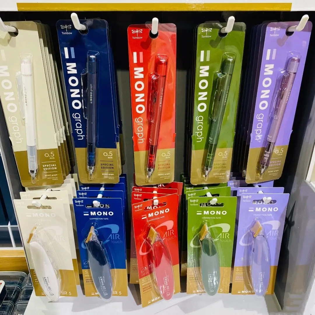 

Японский механический карандаш TOMBOW, 10 юбилей, ограниченное количество, винтажный цветной механический карандаш с низким центром тяжести, 1 шт.