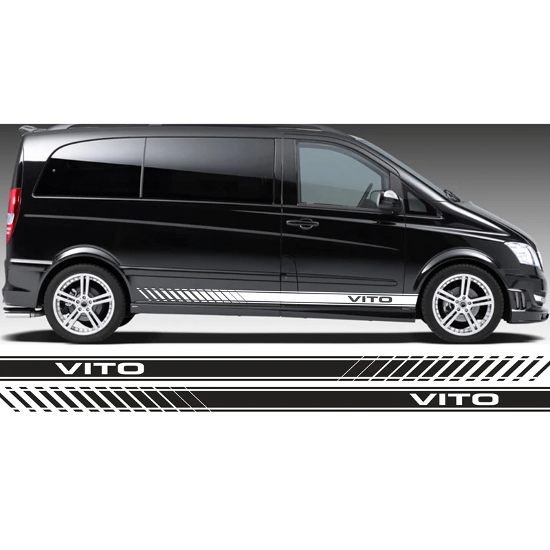 

FOR MERCEDES VITO RACING SIDE STRIPES LOGO DECALS STICKERS VINYL GRAPHICS Tu-38